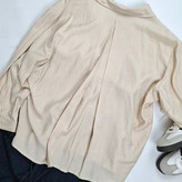 شومیز ویسکوز در درنگ های آبی صورتی سفید کرم مشکی سورمه ای - Narm Collection